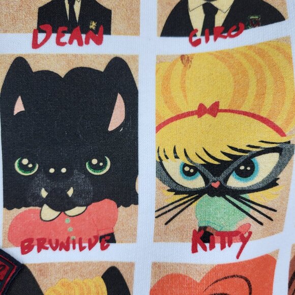 NWT~$585~DSQUARED2~XL~ITALY~WHITE BLACK YEARBOOK CLASS SWEATSHIRT SHIRT JACKET - Picture 4 of 16